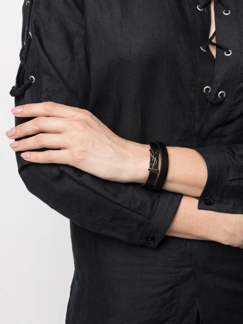 Saint Laurent Opyum logo plaque bracelet - Black - zdjęcie produktu nr 2
