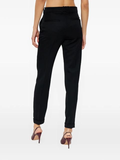 The Attico turn-up hem trousers - Black
