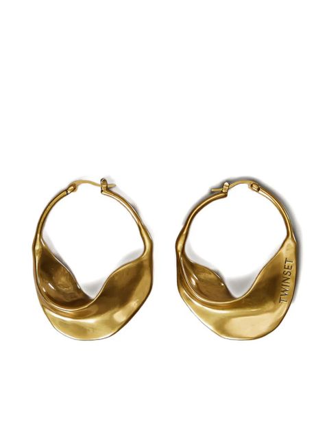 TWINSET draped hoop earrings - Gold - zdjęcie produktu nr 1