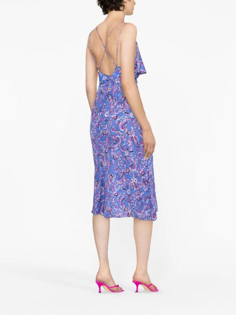 ISABEL MARANT Presly floral-print midi dress - Blue