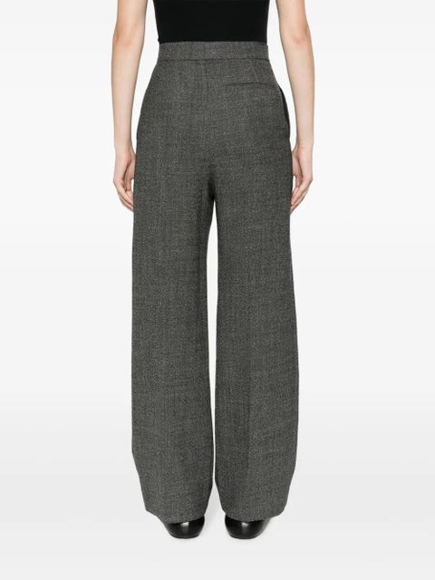 LOEWE straight-leg wool tailored trousers - Black