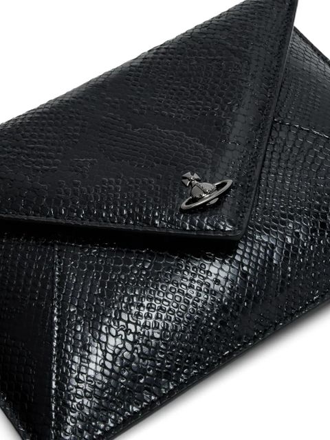 Vivienne Westwood Orb leather clutch bag - Black