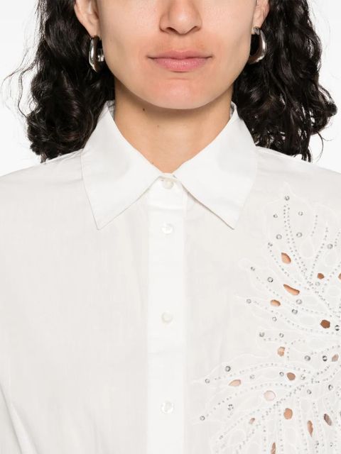 PINKO cotton midi dress - White