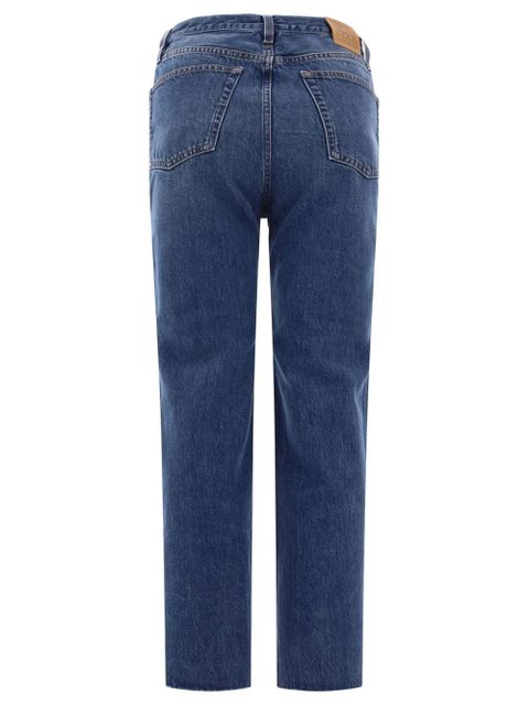 TOTEME logo-patch straight-leg jeans - Blue - zdjęcie produktu nr 2