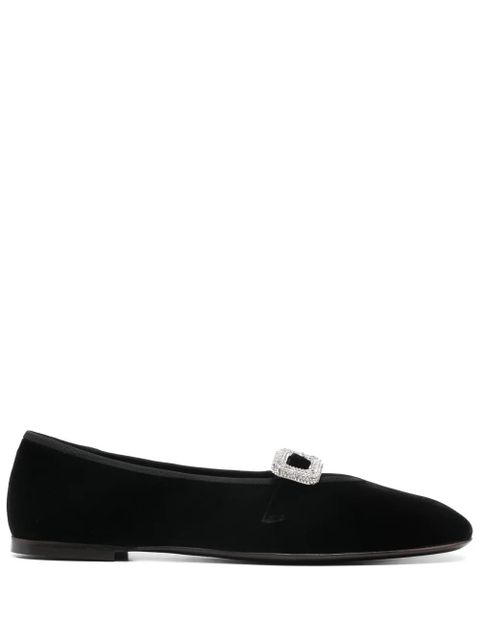 Giuseppe Zanotti Georgia Buckle ballet flats - Black - zdjęcie produktu nr 1