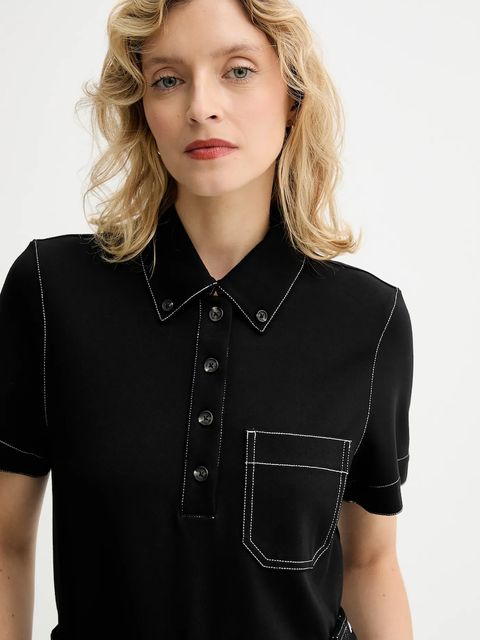 Rag & Bone polo damski kolor czarny RE2G25FT1PW