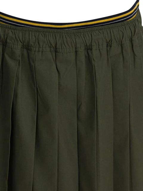 Prada pleated midi skirt - Green