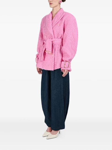 Rowen Rose double-breasted belted jacket - Pink - zdjęcie produktu nr 2