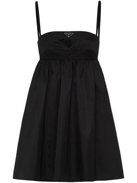 Prada Re-Nylon triangle-logo minidress - Black - zdjęcie produktu nr 1