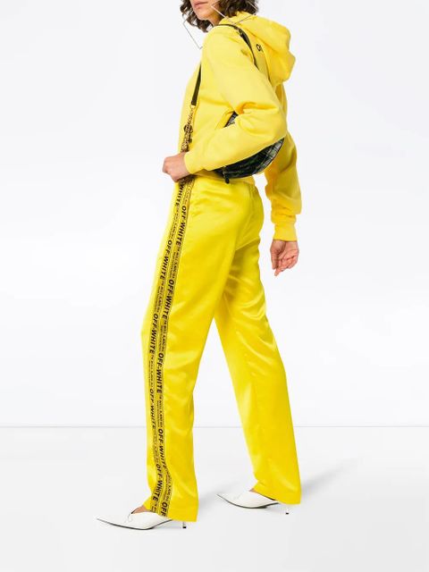 Off-White industrial logo striped track pants - Yellow - zdjęcie produktu nr 2