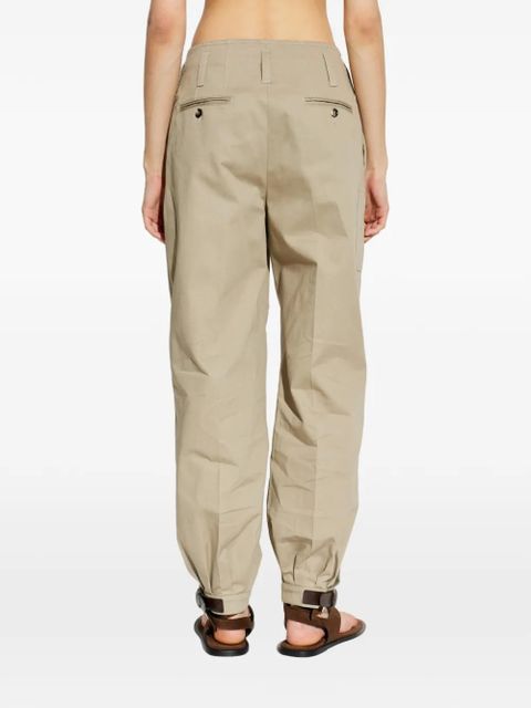 Moschino buckle-cuff trousers - Neutrals