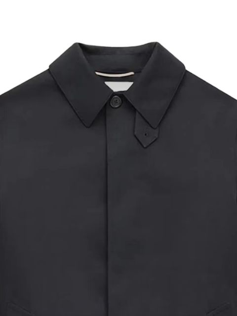 Saint Laurent single-breasted collared coat - Black - zdjęcie produktu nr 2