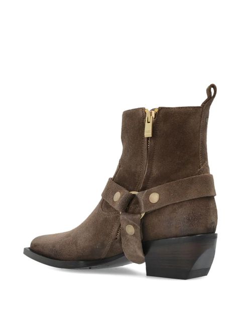 Golden Goose Debbie suede boots - Brown