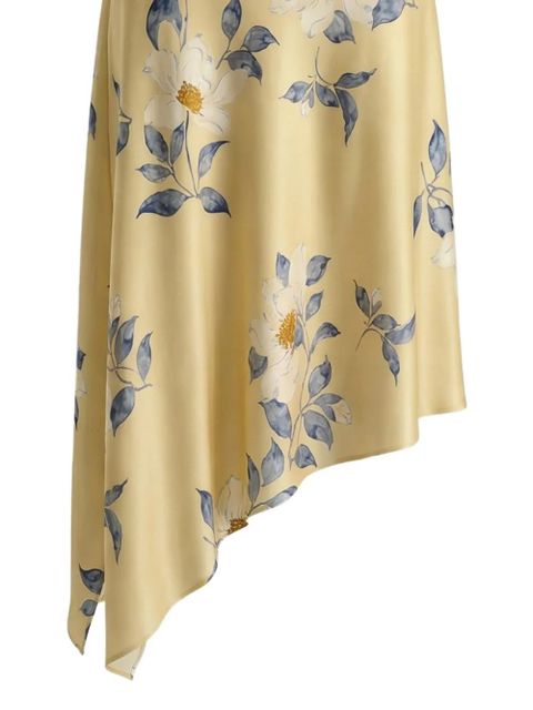 Reformation Scotia floral cowl midi dress - Yellow - zdjęcie produktu nr 2