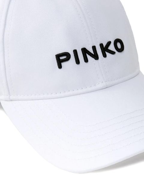 PINKO embroidered-logo baseball cap - White