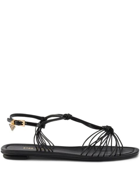 Prada patent leather sandals - Black - zdjęcie produktu nr 1
