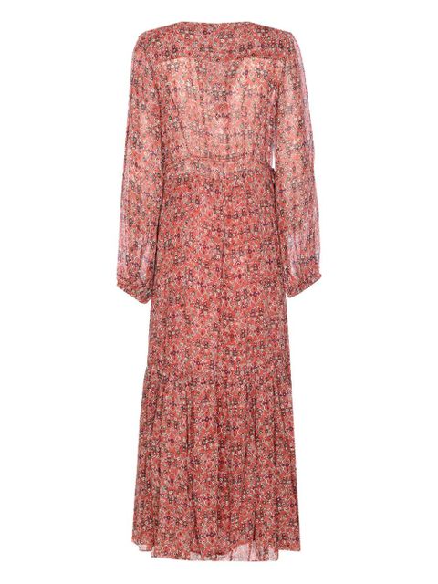 MARANT ÉTOILE Briane button-front flounced dress - Pink - zdjęcie produktu nr 2