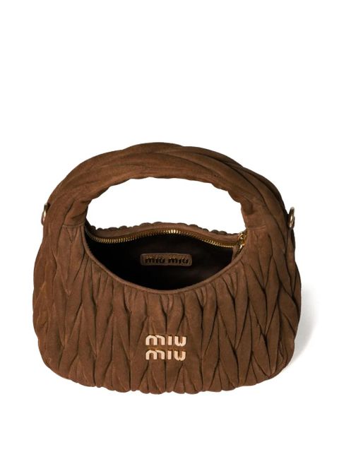 Miu Miu Wander matelassé tote bag - Brown - zdjęcie produktu nr 2
