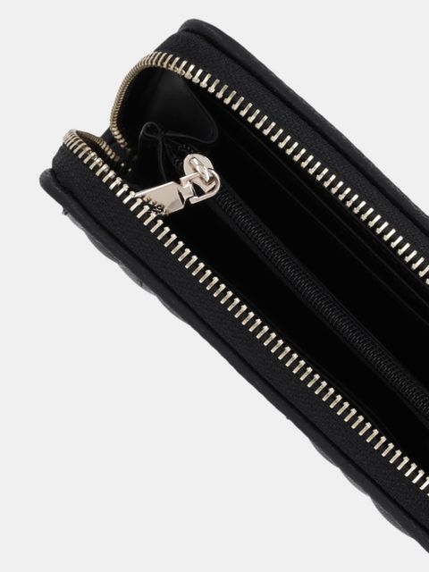 Guess portfel VALLA damski kolor czarny SWQG81 22140