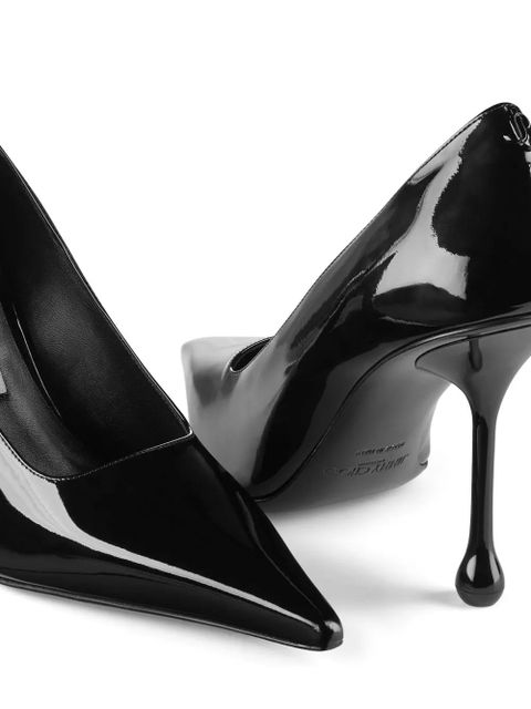 Jimmy Choo 95mm Ixia patent leather pumps - Black