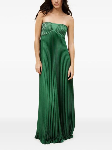 Ba&Sh Willow pleated strapless dress - Green - zdjęcie produktu nr 2