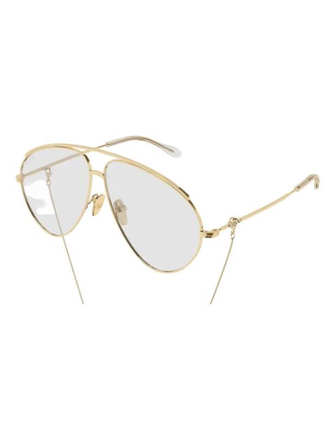 Gucci Eyewear pilot sunglasses - Gold - zdjęcie produktu nr 2