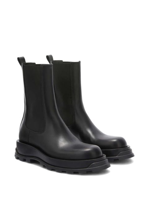 Jil Sander leather chelsea boots - Black - zdjęcie produktu nr 2