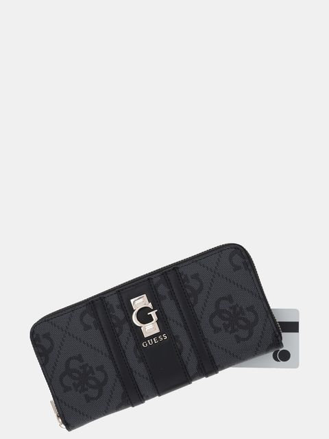 Guess portfel ERENIA damski kolor szary SWSO78 38146