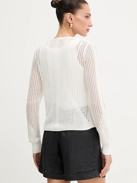 Morgan sweter MAGATHE damski kolor biały lekki MAGATHE