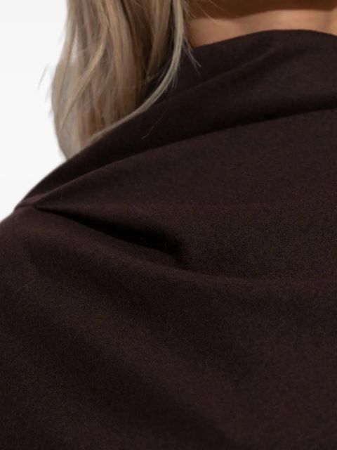 ENTIRE STUDIOS draped split midi dress - Brown