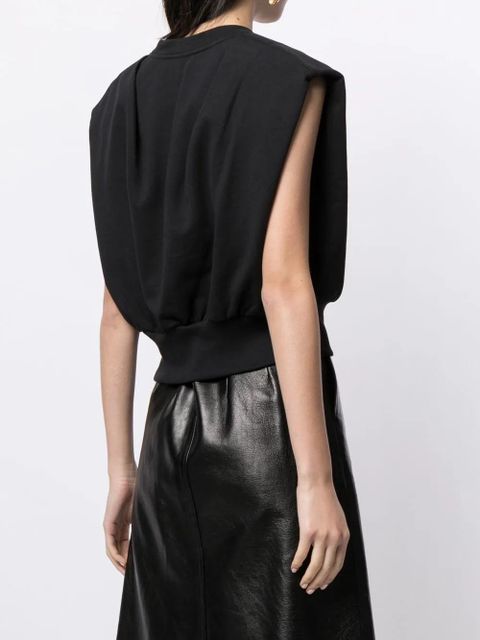 3.1 Phillip Lim French Terry sleeveless top - Black - zdjęcie produktu nr 2