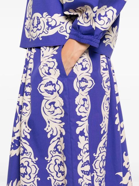 ETRO printed midi skirt - Blue