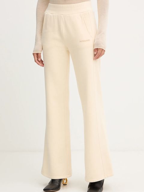 Patrizia Pepe spodnie dresowe bawełniane damskie kolor beżowy gładkie 2P1718 J079 - zdjęcie produktu nr 1