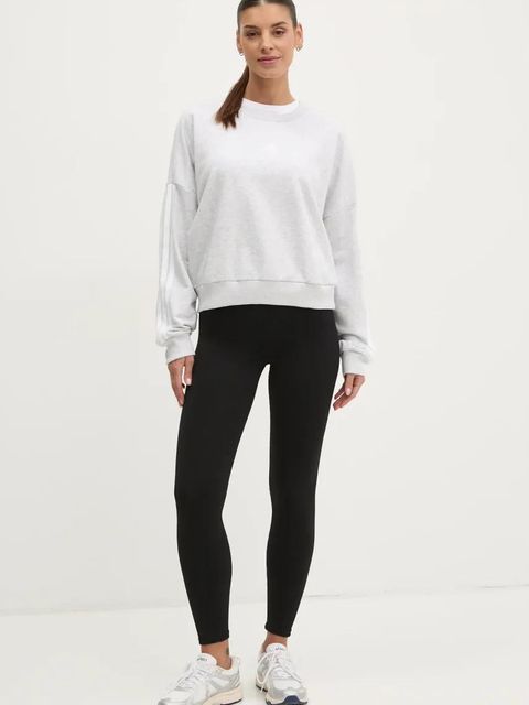 adidas bluza Essentials damska kolor szary melanżowa JD5292