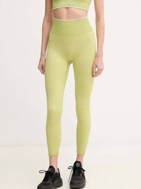 Calvin Klein Performance legginsy treningowe kolor beżowy gładkie 00GWS4L643 - zdjęcie produktu nr 1