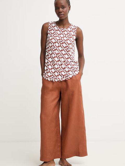 Max Mara Beachwear bluzka damska z wiskozy PELOTA - zdjęcie produktu nr 1