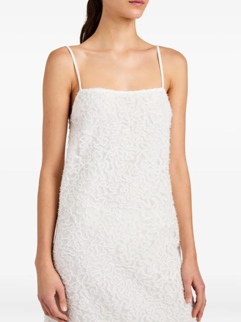 Proenza Schouler Virginie embroidery-detail midi dress - White