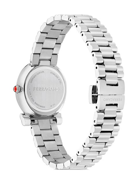 Ferragamo Gancini Twisted 28mm - White
