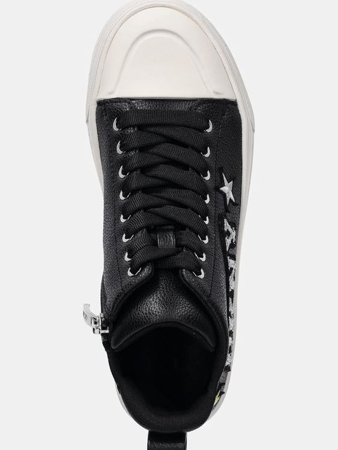 Dkny trampki skórzane Yaser Star kolor czarny K4597935
