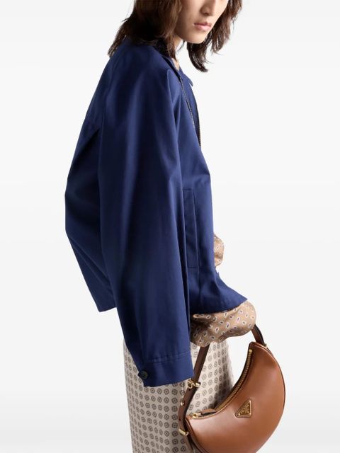 Prada logo-print bomber jacket - Blue