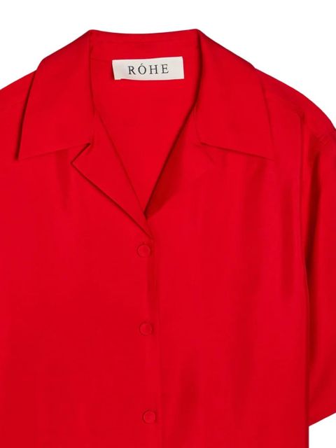 Róhe buttoned shirt - Red - zdjęcie produktu nr 2