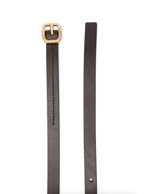 LOEWE leather square-buckle belt - Brown - zdjęcie produktu nr 2