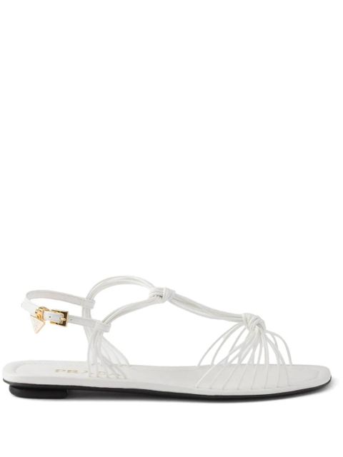 Prada leather flat sandals - White - zdjęcie produktu nr 1