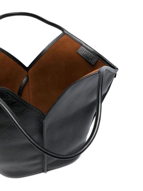 Hereu handle shoulder bag - Black