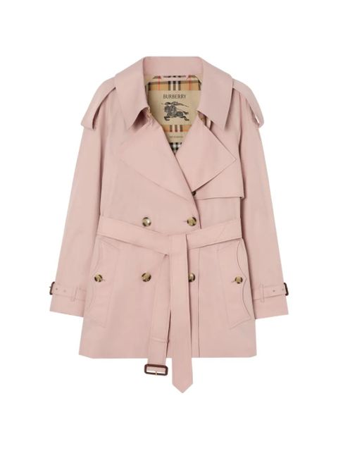 Burberry short tropical gabardine Fitzrovia trench coat - Pink - zdjęcie produktu nr 1