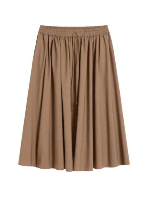 Max Mara drawstring elasticated skirt - Brown - zdjęcie produktu nr 1