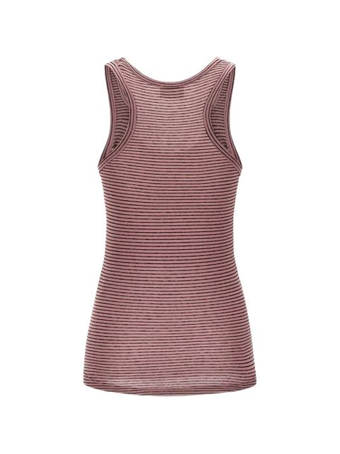 MARANT ÉTOILE Thea striped scoop-neck tank top - Pink - zdjęcie produktu nr 2
