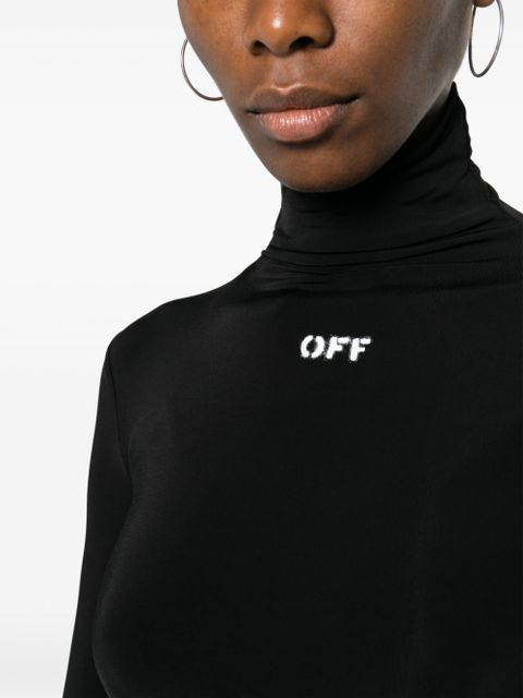 Off-White Off-Stamp high-neck top - Black