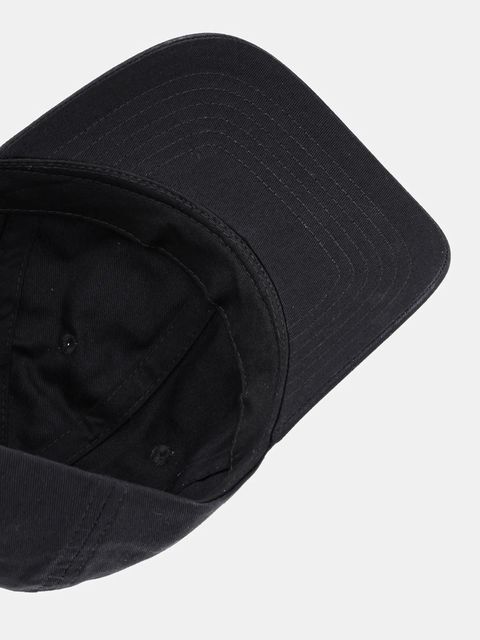 La Mania czapka z daszkiem bawełniana kolor czarny z aplikacją CZAPKA.MONO.800.ONE.SIZE