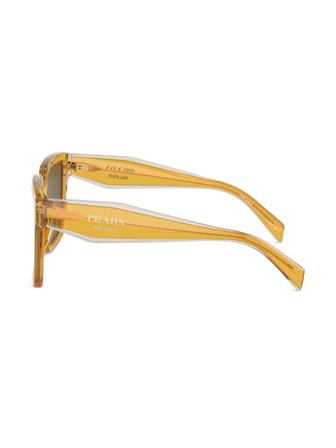 Prada Eyewear oversize-frame sunglasses - Yellow